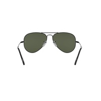 Ray-Ban RB3689 914831-58 Aviator Metal II Black / Green Classic G-15 Lenses