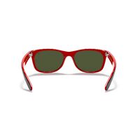 Ray-Ban RB2132M F63830-55 New Wayfarer Scuderia Ferrari Collection Black / Silver Flash Mirror Lenses