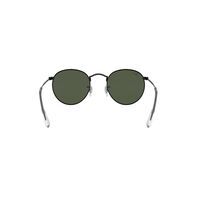 Ray-Ban RB3447 919931-53 Round Metal Black / Green Classic G-15 Lenses
