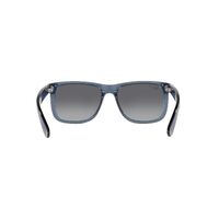 Ray-Ban RB4165 6596T3-55 Justin Transparent Blue / Grey Gradient Polarised Lenses