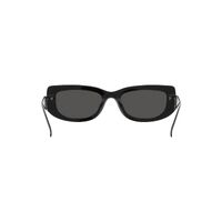 Prada PR14YS 1AB5S0-53 Black / Dark Grey Lenses