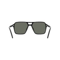 Prada PR20YS 1AB03R-55 Black / Green Polarised Lenses