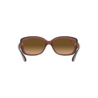 Ray-Ban RB4101 6593M2-58 Jackie Ohh Transparent Dark Brown / Brown Gradient Polarised Lenses