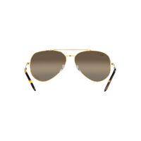 Ray-Ban RB3625 9196G5-58 New Aviator Legend Gold / Brown Gradient Mirror Chromance Polarised Lenses