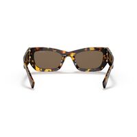 Miu Miu MU09WS VAU06B-53 Honey Havana / Dark Brown Lenses