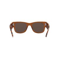 Ray-Ban RB0840S 663693-51 Mega Wayfarer Transparent Brown / Gold Mirror Lenses