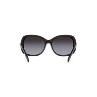 Prada PR04ZS 1AB09S-57 Black / Grey Gradient Lenses