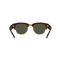 Ray-Ban RB0316S 990/31-53 Mega Clubmaster Tortoise On Gold / Green Lenses