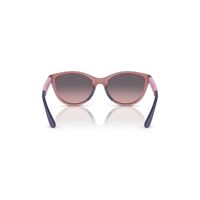 Emporio Armani Kids EK4003F 537646-48 Shiny Transparent Lilac / Pink Gradient Grey Lenses