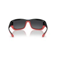 Ray-Ban RB4405M F6016G-59 Scuderia Ferrari Collection Black On Red / Silver Mirror Lenses