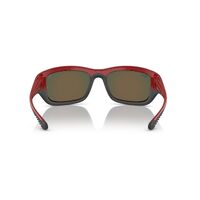 Ray-Ban RB4405M F6236Q-59 Scuderia Ferrari Collection Red On Black / Orange Mirror Lenses