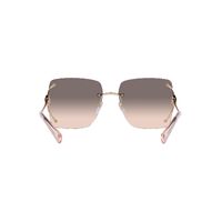 Bvlgari BV6190BD 278/3B-61 Pale Gold / Pink Gradient Grey Lenses