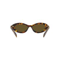 Prada PR26ZS 14L09Z-55 Sage w Honey Tortoise / Dark Brown Lenses