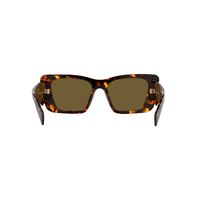 Prada PR08YS VAU01T-51 Honey Tortoise / Dark Brown Lenses