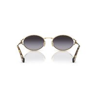 Miu Miu MU52YS ZVN5D1-54 Pale Gold / Grey Gradient Lenses