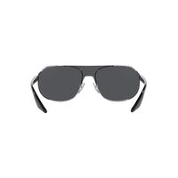 Prada Linea Rossa PS53YS 1BC07U-40 Silver / Grey Mirror Black Lenses