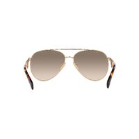 Prada PR73ZS ZVN3D0-61 Pale Gold / Light Brown Gradient Light Grey Lenses