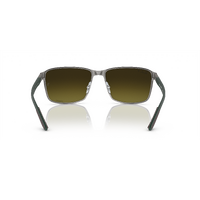 Ray-Ban RB3721CH 188/6O-59 Brown On Gunmetal / Green Gold Mirror Chromance Polarised Lenses