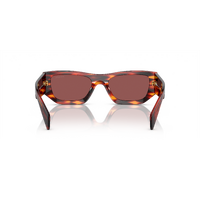 Prada PRA01SF 13O80B-55 Havana Red / Dark Violet Lenses