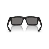 Prada Linea Rossa PS02ZSU 1BO02G-58 Matte Black / Dark Grey Polarised Lenses