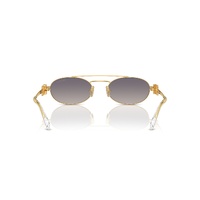 Miu Miu MU54ZS 5AK30C-53 Gold / Grey Gradient Mirror Lenses