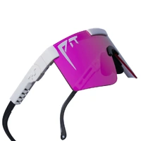 Pit Viper The Miami Nights Original Wide 2.0 White / Pink Mirror Polarised Lenses