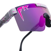 Pit Viper The LA Brights Original Regular White Splatter / Purple Mirror Polarised Lenses