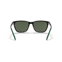 Arnette Cortex AN4291 27539A-57 Black / Green Polarised Lenses