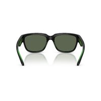 Arnette Bounce AN4366 300471-56 Black w Green / Dark Green Lenses