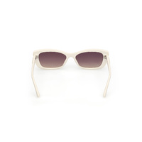 Guess GU00156-H 21B-55 Shiny White w Matte White / Smoke Gradient Lenses