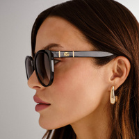 Gucci GG0636SK 001 Black / Grey Lenses