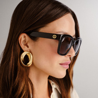 Gucci GG1338SK 001 Black / Smoke Lenses