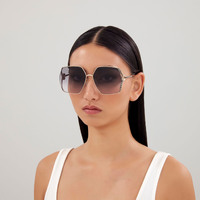 Gucci GG1322SA 001 Gold / Grey Lenses