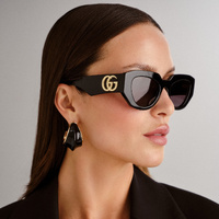 Gucci GG1421S 001 Black / Grey Lenses