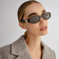 Gucci GG1662SA 001 Black / Grey Lenses