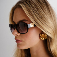 Oroton Jacinta 58 ORO2003240 Black / Warm Smoke Gradient Lenses
