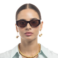 Oroton Nadja B ORO2456401 Signature Tortoise / Red Brown Mono Lenses
