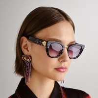 Camilla Nile Goddess CAM2431034 Navy Tortoise / Smoke Gradient Lenses