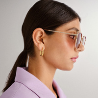 Fiorelli Whitney FIO2447322 Gold w Tea / Brown Gradient Lenses