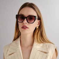 Fiorelli Leia FIO2547301 Black w Charcoal Tortoise / Warm Smoke Gradient Lenses