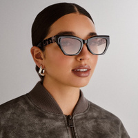 Aire Persei AIR2542228 Black w Charcoal Tortoise / Brown Gradient Lenses