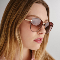 Oroton Ebony ORO2556437 Gold w Chocolate / Brown Gradient Lenses