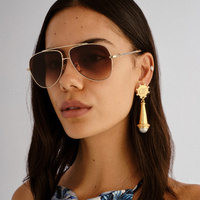 Camilla The Voyage CAM2531076 Gold w Leopard / Khaki Gradient Lenses