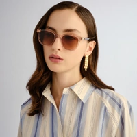 Oroton Odessa OPS2650801 Rose w Rose Tortoise / Brown Gradient Lenses