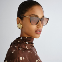 Oroton Sabelle OLS2650837 Chocolate w Cookie Tortoise / Brown Gradient Lenses