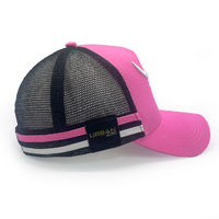 Urban Zoo West Village 109 5 Panel Trucker Longhorn Bull Pink/White OSFM