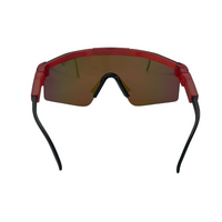Mangrove Jacks Kids MK073 C3 Matte Black w Matte Crystal Red / Red Revo Polarised Lenses