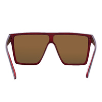 Mangrove Jacks Big Noggin C3 Matte Black w Matte Crystal Red / Red Revo Mirror Polarised Lenses