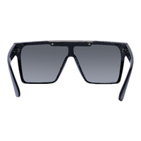 Mangrove Jacks Revolution C5 Shiny Black w Shiny Silver / Silver Flash Mirror Polarised Lenses