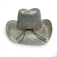 Rocko's Straw Hat Platinum Range Rebel Faded Blue